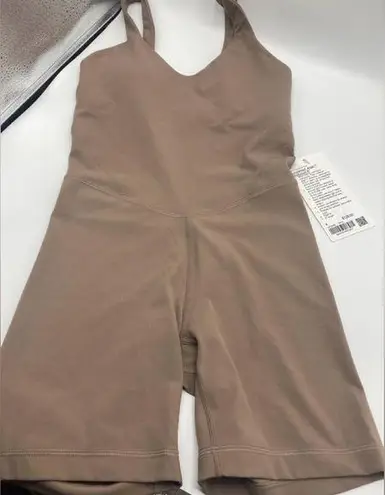 Lululemon  Align Bodysuit 6” Weightless Nulu Fabric Brown 4