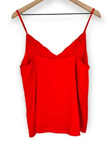 Socialite  V-Neck Cami Tank Top Blouse Red Tomato Adjustable Straps Size M NWT