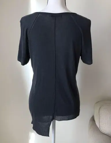 Alexander Wang Asymmetrical Dark Grey Top