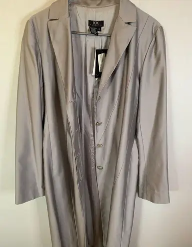 BCBGMAXAZRIA NWT BCBG Max Azria Collection | 100% Silk Overcoat in Color Nickel Size 12