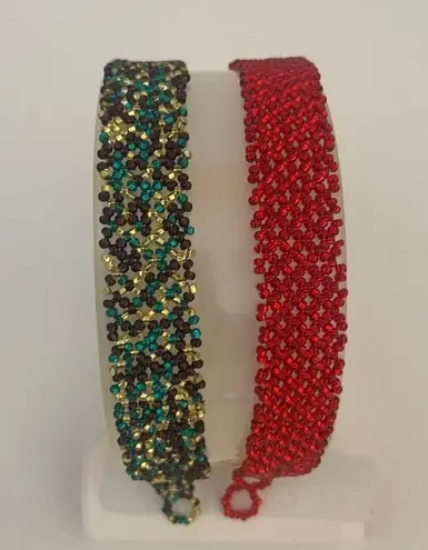 Elegant Beaded Bracelets Set
