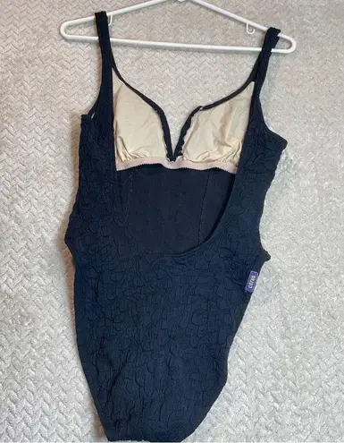 Citrus Black One Piece Deep V