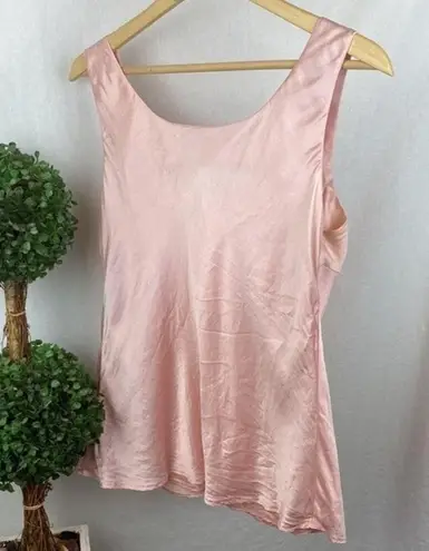 Kasper  100% Silk Pink Pastel Basic Sleeveless Tank Top 14