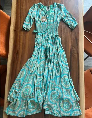 Jaase NWT  Maxi Dress in Teal size XS