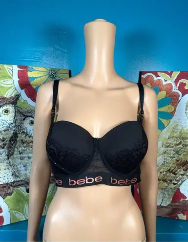 Bebe  Black Studded Bra 36DD