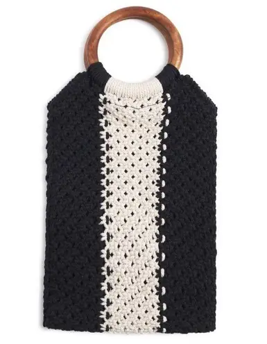 Laude The Label Gabby Mini Macrame Crochet Bag NWT