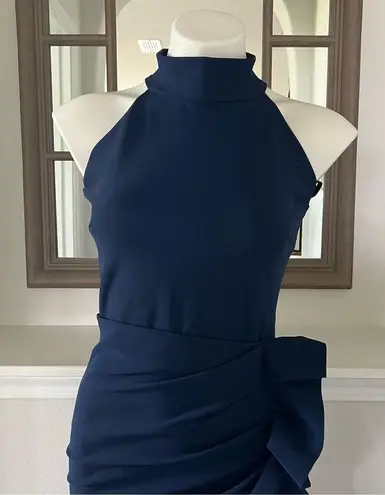 Chiara Boni La Petite Robe Gudrum Halter Ruffle Gown (Made in Italy) Size 16 NEW