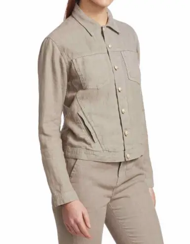 L'Agence L’AGENCE Celine Slim Linen Jacket Size Small Cinder