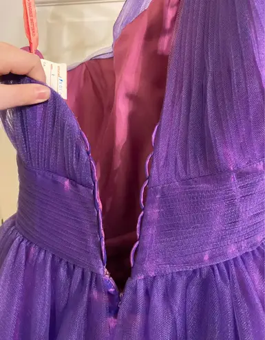 Short purple formal dress Size 4