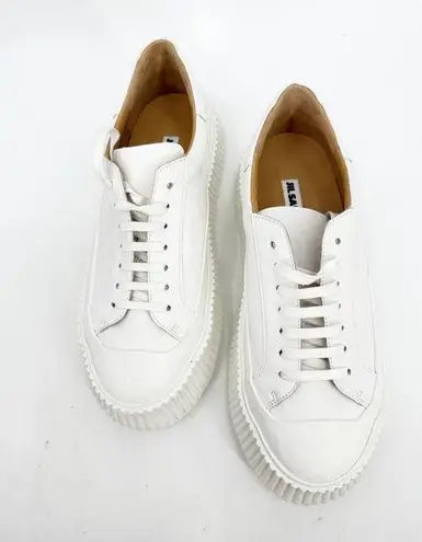 Jil Sander  Olona Flatform Sneakers Platform White Leather 40