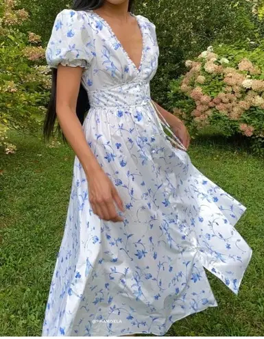 Hill House Sabrina floral botanical dress XS Sundress