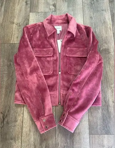 Nine West NWT  Velvet Pink Jacket