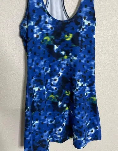 Lululemon  Blue Polka Dot Exercise Athletic Tank 4