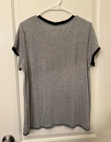 Peanuts Gray Short Sleeve Tee Snoopy And Woodstock Dillards Sleep Shirt L Size L