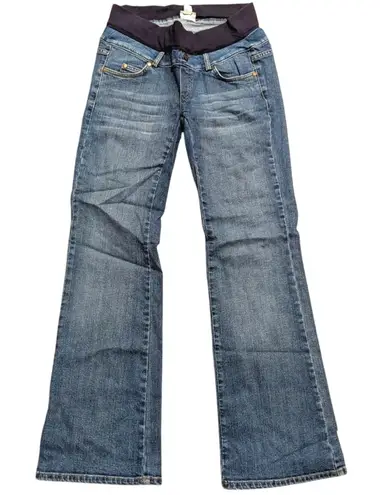 Mimi Maternity S Small Bootcut Jeans Boot Leg Denim Blue Size undefined - Image 1