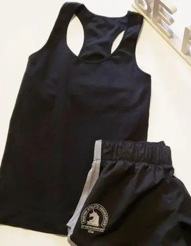 None Racerback tank top with shelf bra