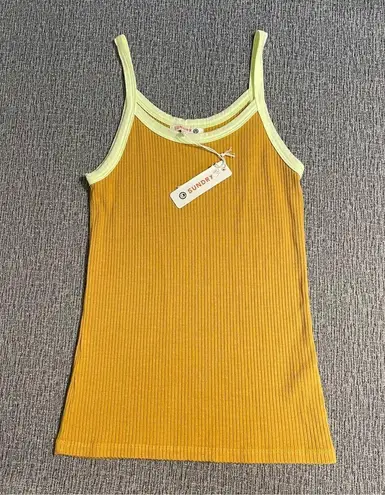 Sundry Color Block Cami Tank Top