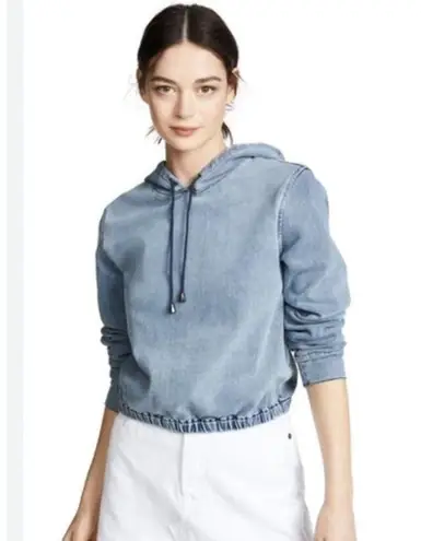 Frame Women's Denim Cropped Hoodie Size S