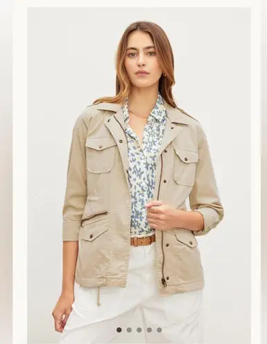 Lily Aldridge For Velvet Graham & Spencer Women's Tan Lightweight Army Jacket S