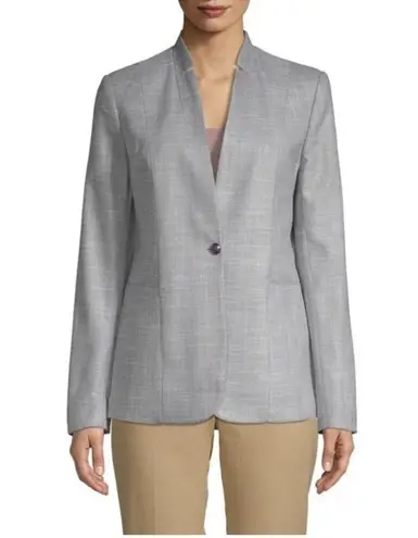 T Tahari Adara Blazer Jacket Womens Size 12 Black White One Button