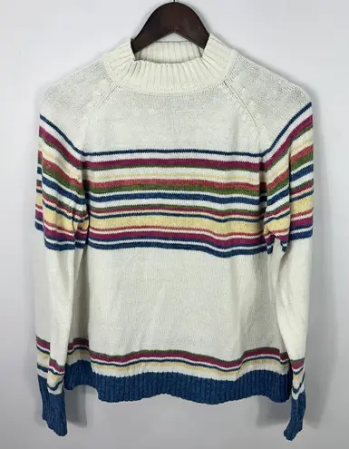 Vintage Tiara International Sweater Womens Medium Striped Y2K Indie Preppy Boho