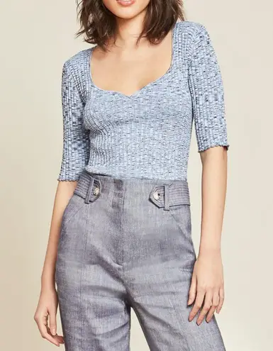 Veronica Beard NWT Veronica BeardLipa Rib Knit Pullover Top Sz M