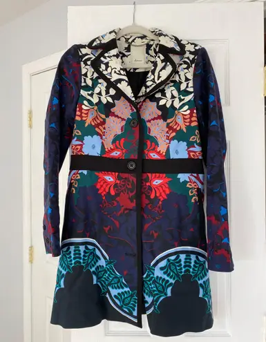 Elevenses Floral Peacoat