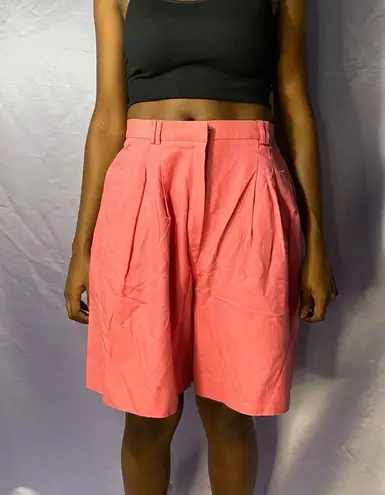 Bermuda Vintage  90s High waisted pink  shorts