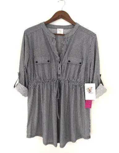 Siren Lily Seren LiLy Maternity Stripes Top Size Large