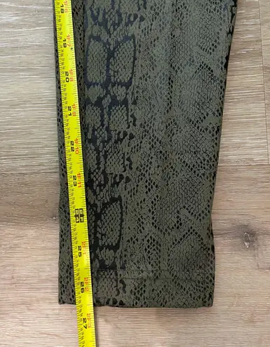 Zac and Rachel Womens Snake Print Pull On Pants Size Small
