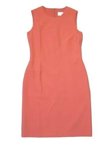 Hugo Boss NWT BOSS Demisana Sheath in Coral Sleeveless Stretch Dress 6