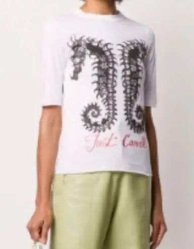 Just Cavalli seahorse tee white S