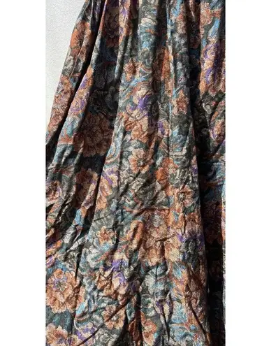 Vintage Touch Of Class Women’s Sz M/L Long Skirt Boho Western W/Pockets Green