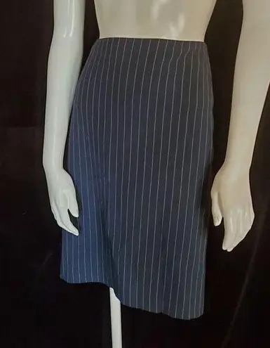 Victoria's Secret Body By Victoria Blue & White Striped Business Skirt (2)