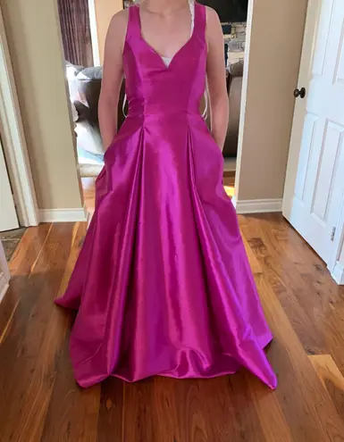 Macy's Magenta Formal Dress