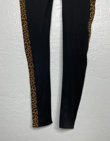 Lane Bryant Plus Size C-D Black Animal Print Seamless High Waisted Leggings