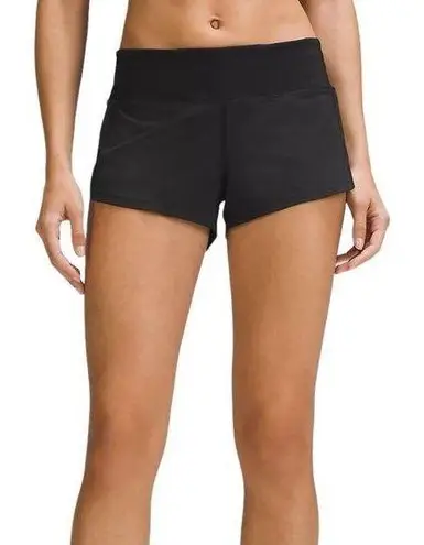 Lululemon  Speed Up Low-Rise Lined Short 2.5” in Black Size 4