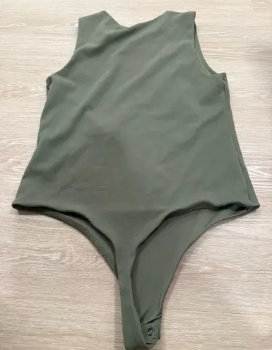 Nuuds Ribbed Crewneck Tank Bodysuit