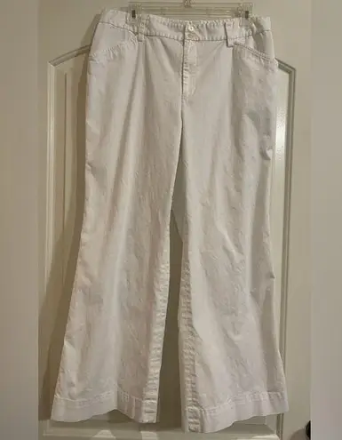 LAUREN Ralph Lauren wide leg white pants. Size 12.