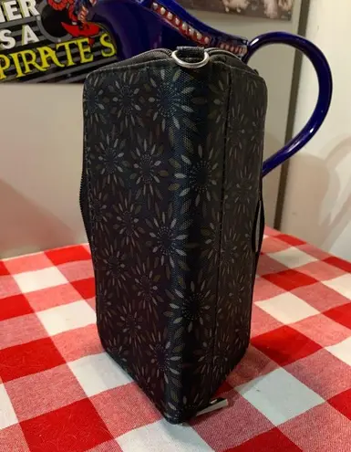 Travelon Brown Teal Sunburst Wallet