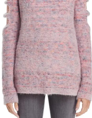 Ban Jara Women’s Lipstick Pink Cold Shoulder Sweater Pullover Small New with Tags