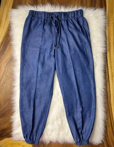 Robert Louis Denim Color Jogger Pants, Size Small