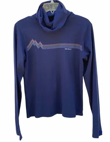 Day brand rainbow stripe Grand Mesa Co Turtleneck Blue Size M
