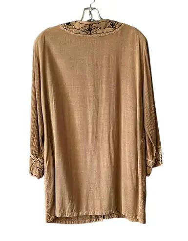 Magic Vintage 3 piece Rayon Embroidered Floral Crinkle effect Skirt Set. Free Size.