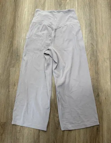 Lululemon Align Wide Leg Crop Violet Verbena Yoga Pant size 6 Purple