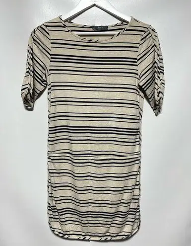 Tart Striped 3/4 Sleeve Dress Casual Comfortable XS