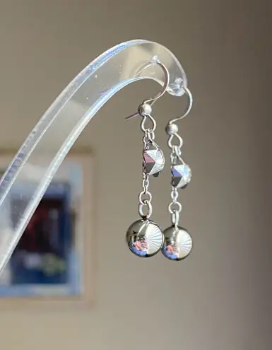 Handmade funky grunge y2k mini stainless star & ball dangle earrings 🌠🌀