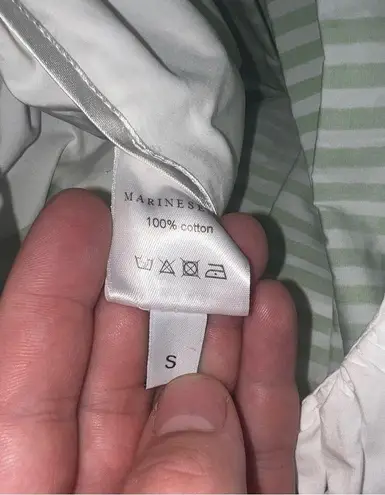 Marine Serre Regenerated Ball Skirt Green Striped