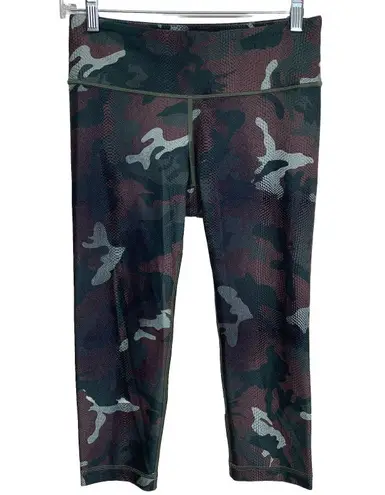 WITH Wear It Heart Camo Print Leggings Size S Camouflage High Rise Stretch Green