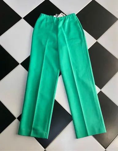 NWT Vintage 2 Piece Set Devon Kelly Green Pants & Long Sleeve Shirt Stripes Sz M Size M